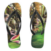 Veel Mannen, veel meloenen, Boedapest Teenslippers (Voetbed)