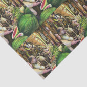 Veel Mannen, veel meloenen, Boedapest Tissuepapier (Detail)