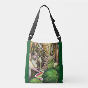 Veel Mannen, veel meloenen Crossbody Tas