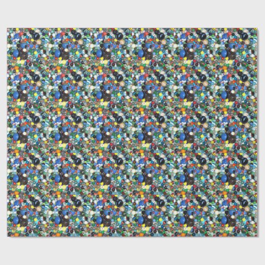 Veel marbles cadeaupapier (Vlak)