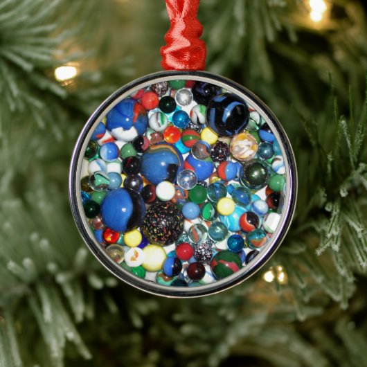 Veel marbles metalen ornament (Boom)