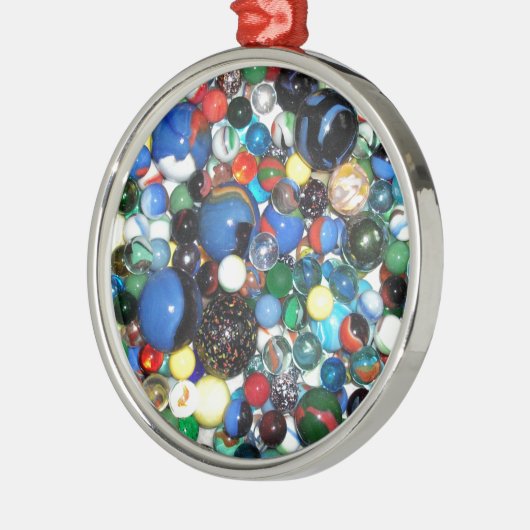 Veel marbles metalen ornament (Links)