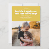 Veel meer hugs Holiday Kaart (mosterd) (Voorkant)