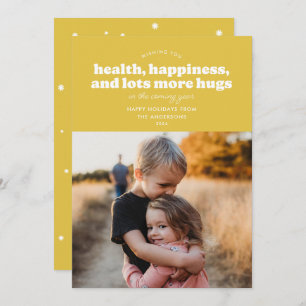 Veel meer hugs Holiday Kaart (mosterd)