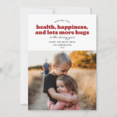 Veel meer hugs Holiday Kaart (rood) (Voorkant)