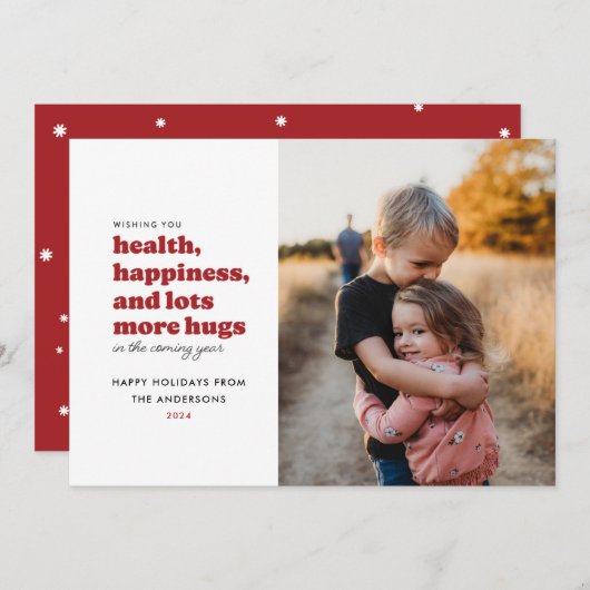 Veel meer Kaart voor fotovakantie (rood) (Voorkant / Achterkant)