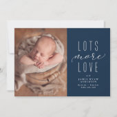 Veel meer liefdesfoto-geboorteaankondiging (Voorkant)