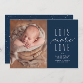 Veel meer liefdesfoto-geboorteaankondiging