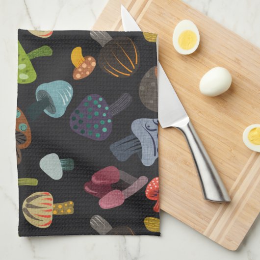 Veel meer paddenstoelen theedoek (Quarter Fold)