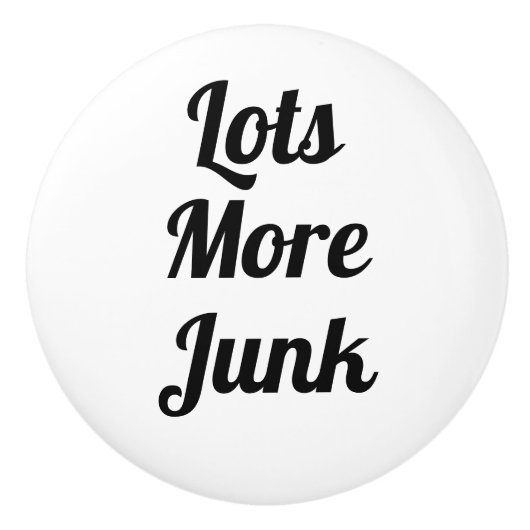 Veel meer rommellade keramische knop (Voorkant)