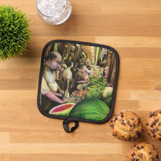 Veel meloenen, veel Mannen Pannenlap (Top down)