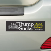 Veel mensen zijn Gezegde trump... Bumpersticker (Op auto)