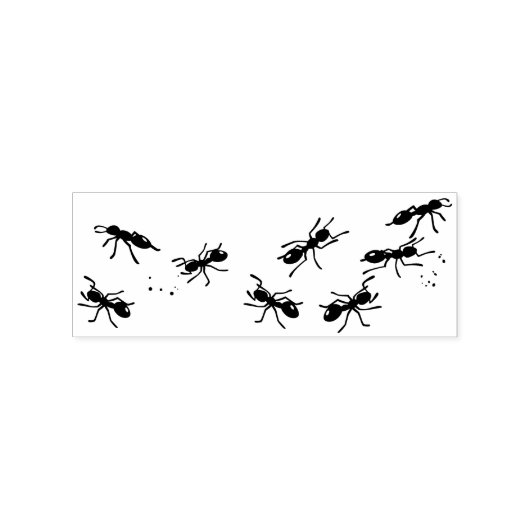 Veel mieren rubberen stempel (Afrduk)