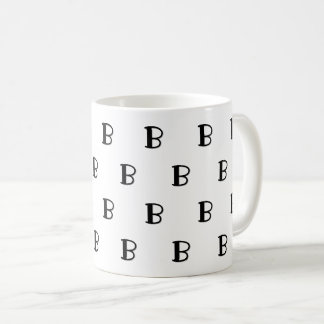 Veel Monogrammen Aangepast Vet Letterpatroon Koffiemok