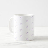 Veel monogrammen op maat Fancy letterpatroon Koffiemok (Voorkant links)