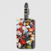 veel mooi gekleurde stenen bagagelabel (Voorkant (verticaal))