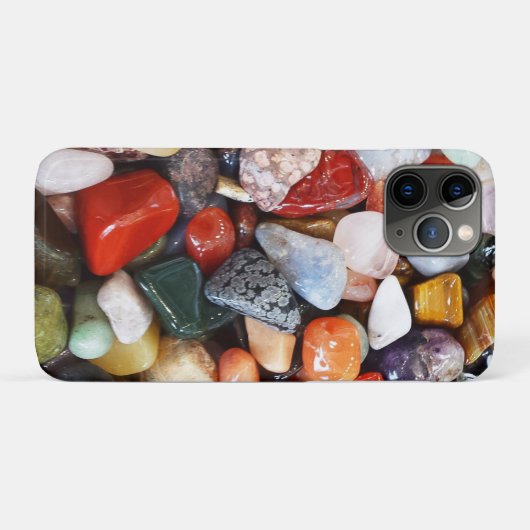 veel mooi gekleurde stenen Case-Mate iPhone case (Achterkant (horizontaal))