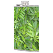 Veel mooie groene bladeren  heupfles (Links)