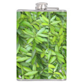 Veel mooie groene bladeren  heupfles (Achterkant)