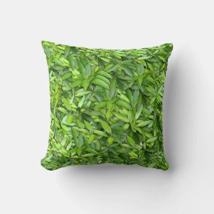 Veel mooie groene bladeren   kussen