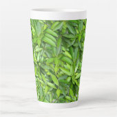 Veel mooie groene bladeren   latte mok (Voorkant)