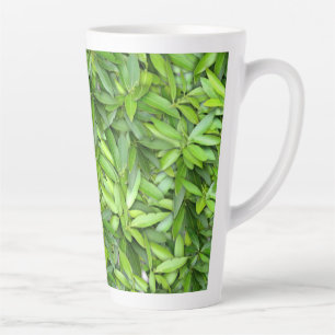 Veel mooie groene bladeren   latte mok