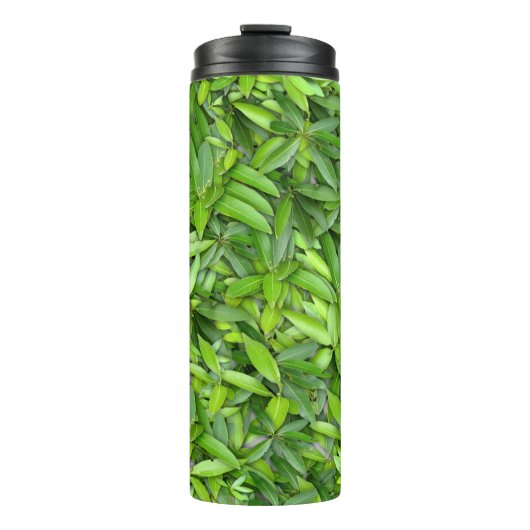 Veel mooie groene bladeren  thermosbeker (Voorkant)