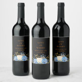 Veel mooie groenen met florale wijn etiket (Flessen)