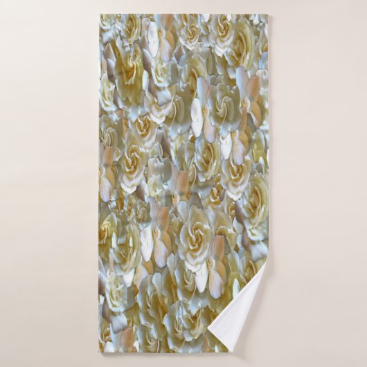 Veel mooie rozen bladen bad handdoek (Badhanddoek)