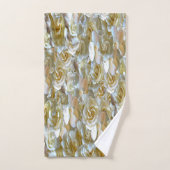 Veel mooie rozen bladen bad handdoek (Handdoek)