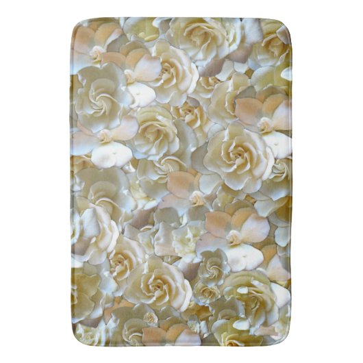 Veel mooie rozen bladen badmat (Voorkant Verticaal)