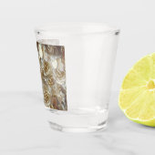 Veel mooie rozen bladen shot glas (Rechts)