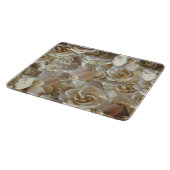 Veel mooie rozen bladen snijplank (Hoek)