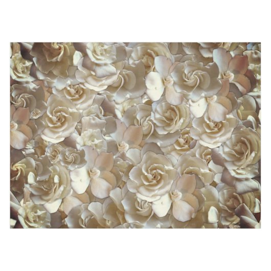 Veel mooie rozen bladen tafelkleed (Voorkant (Horizontaal))