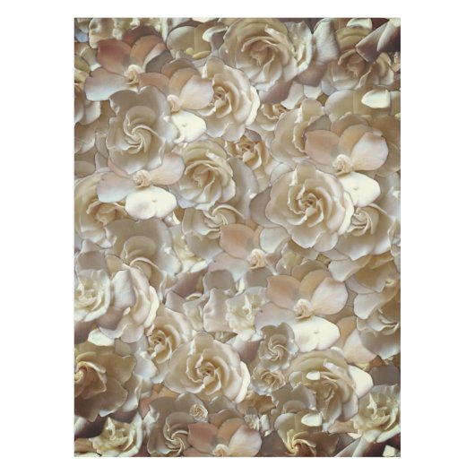 Veel mooie rozen bladen tafelkleed (Voorkant)