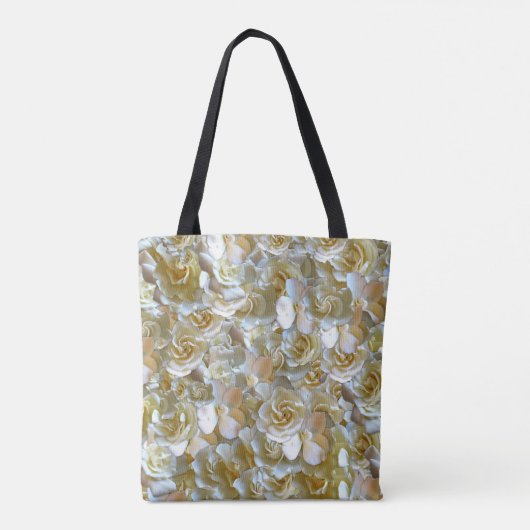 Veel mooie rozen bladen tote bag (Achterkant)