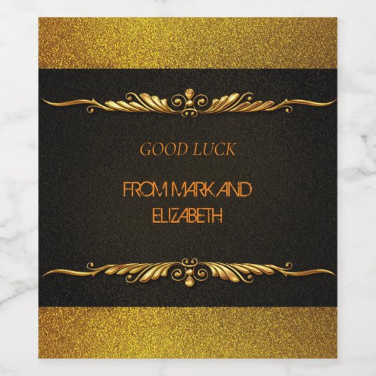 Veel mooie wensen wijn etiket (Enkel label)