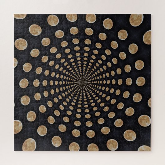 Veel Moons Swirl Jigzaag Puzzle Legpuzzel (Horizontaal)