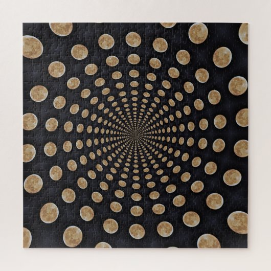 Veel Moons Swirl Jigzaag Puzzle Legpuzzel (Verticaal)