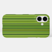 Veel multi gekleurde strepen in groen Case-Mate iPhone case (Achterkant (horizontaal))