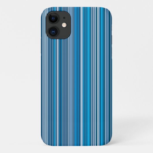 Veel multi gekleurde strepen in het blauw Case-Mate iPhone case (Achterkant)