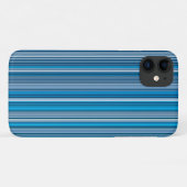 Veel multi gekleurde strepen in het blauw Case-Mate iPhone case (Achterkant (horizontaal))