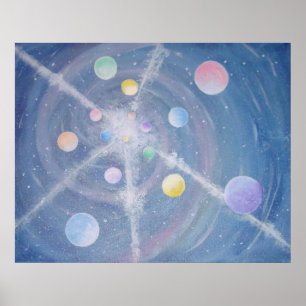 Veel muons afdrukken poster