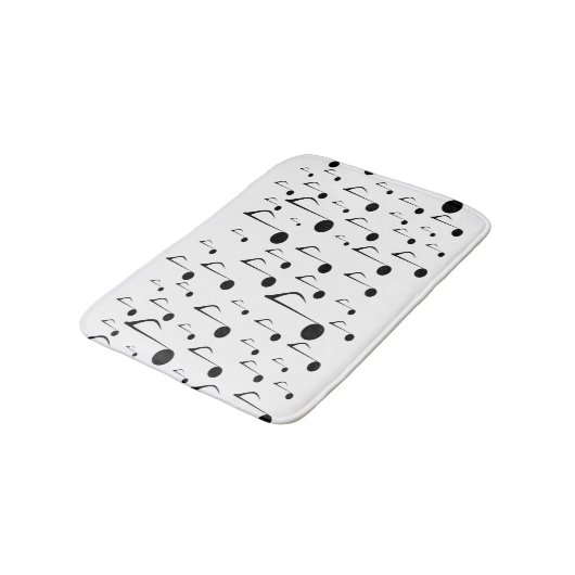 Veel muziekbladen badmat (Gekanteld)