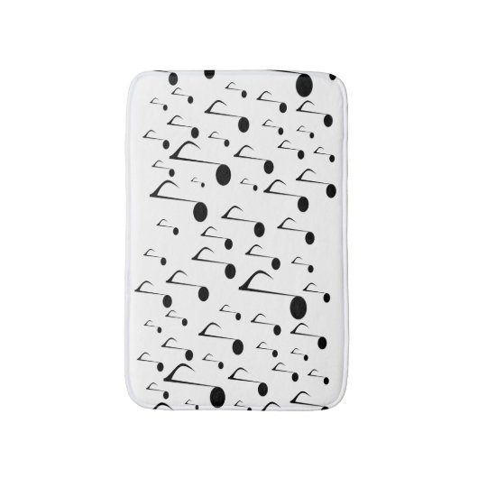 Veel muziekbladen badmat (Voorkant Verticaal)