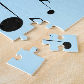 Veel muziekbladen legpuzzel (Zijkant)