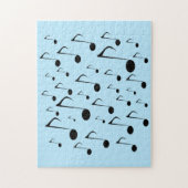 Veel muziekbladen legpuzzel (Verticaal)