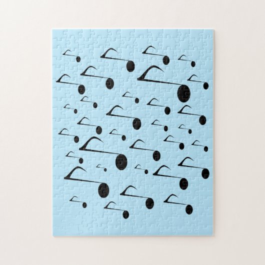 Veel muziekbladen legpuzzel (Verticaal)