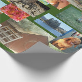 Veel nette spullen collage met bomen, honden, natu cadeaupapier (Hoek)