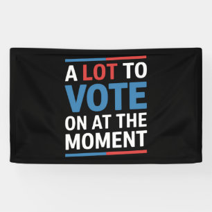 Veel om op te stemmen op het moment Funny Kamala 2 Spandoek